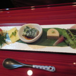 Tempura Shubou Nishimura - 前菜5種