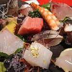 五人百姓 - 刺身アップ