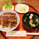 炭焼うな富士 - 上うなぎ丼（肝吸い付）2,900円