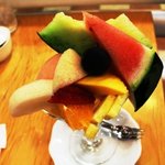 フルーツパーラー 弘法屋 - フルーツパフェ　1,000円