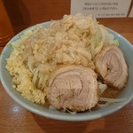 ラーメン BooBoo太郎。 - 小ラーメン　ﾆﾝﾆｸﾏｼ・ｱﾌﾞﾗﾏｼ・ﾔｻｲ