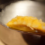 てんぷら 深町 - 北海道産とうもろこし：断面