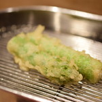 てんぷら 深町 - アスパラ