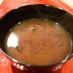 てんぷら 深町 - 赤出汁