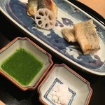 まき村 - 鮎の一夜干し・揚げ物