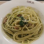 イタリアン・トマトカフェジュニア - ベーコンのほうれん草クリームソース　６８０円