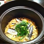美彩旬感 そそ - 新秋刀魚の土鍋ごはん♪名物の土鍋ごはんはふっくら、ほかほか