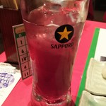 福山ニューキャッスルホテル ビアホール - 巨峰チューハイ(2018.08.11)