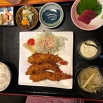 大木海産物レストラン - エビフライ定食