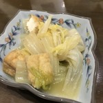 飲喰処 直 - 白菜と厚揚げ