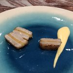 Libre - ホタテ貝柱と喜界島パインのサンド　ソースヴァンジョーヌとベルベールオイル