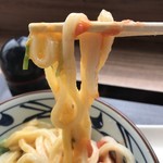 Marugame Seimen - 明太釜玉うどんのアップ