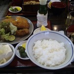 蕎麦処 丸花 - カキフライ定食