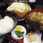 蕎麦処 丸花 - カキフライ定食