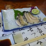 ししくい - あわびの刺身