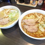 ラーメン ふくや - ２人のラーメン【２０１８年８月】