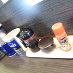 ラーメン ふくや - カウンターの上に【２０１８年８月】