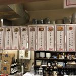元祖立ち飲み屋 - ここにあるメニューどれもまんべんなく注文されているからすごい！