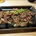 和牛定食 うしみち - にんにく焼き　肉ダブル