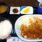 とんかつ椰子 - ロースとんかつ定食８５０円☆