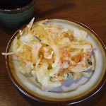 騎崎屋 - 桜海老と葱のかき揚げ