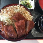 明治亭 - ソースかつ丼を空から眺めてみました