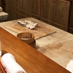 祇園 大渡 - スズキさん仕込み中