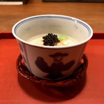 祇園 大渡 - 毛ガニの白い冷製茶碗蒸し