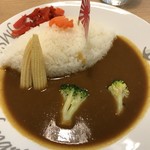 呉 ハイカラ食堂 - ☆潜水艦カレー サラダ付き(900円) コク深いカレー♪