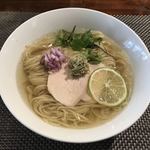 らぁ麺やまぐち - 地鶏と昆布の冷やし麺
