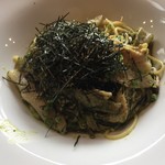 Pasta Vita - 私がオーダーの「豚トロときのこの和風バジルパスタ」(o^^o)