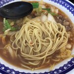 天理スタミナラーメン - 麺の雰囲気