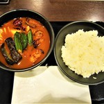 Koko Ichibanya - スープで食べるローストチキンと野菜のカレー（ライス付き）￥890円