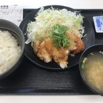 吉野家 - おろしから揚げ定食680円