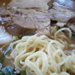 餃子の王将 - スタミナラーメンの麺