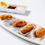 Fried oysters (4 pieces) with homemade tartar sauce