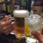フリーダム ロード - H.30.7.4.夜 ハイボール vs 生ビール de 乾杯♪