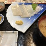 朝市お食事処 山三 道下商店 - イカ刺し定食