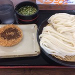 ぼっこ屋 - ざる（大）＋メンチカツ