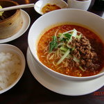 來庵 - 麺ランチ（980円）坦々麺　細麺で濃厚です