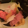 DEL CAMBIO - 料理写真:ウエイティングバーで出てきた揚げ菓子　お洒落なんですがスナック感覚でした（笑）