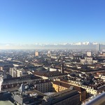 DEL CAMBIO - トリノ中心部からアルプスを眺めました　とても美しく落ち着いた街です