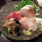 金町製麺 - 刺身盛り合わせ