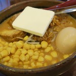 麺場 田所商店 - 超バターらーめん  コーン  味玉 トッピング