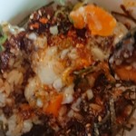 焼そば家 こう - 肉味噌丼を混ぜて