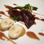 葉山庵Tokyo - 国産牛サーロインと夏野菜のグリル　アンチョビ風味のソース