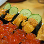 春駒　支店 - うに　一皿　２貫　\300　　　イクラ　一皿　２貫　\300