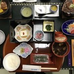 湯之島館 - 朝食 上から