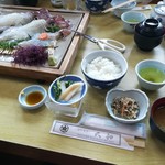 大和 - いか活き造り定食2550円