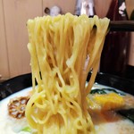 自然派中華 クイジン - 鱧と手繰りゆばのゆず胡椒あん掛け 豆乳湯麺　麺リフト
